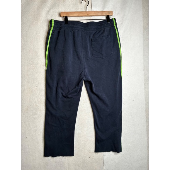 NFL Team Apparel Seattle Seahawks Sweatpants Navy Blue Green Mens XL Cropped - Picture 8 of 16